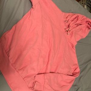 Simple pink hoodie